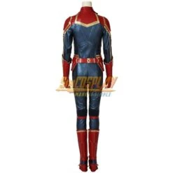 Captain Marvel Carol Danvers Costume Dark Color And Shoes Cover Cosplay Edition -Simcosplay Outlet Store sac4247a22