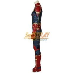 Captain Marvel Carol Danvers Costume Dark Color And Shoes Cover Cosplay Edition -Simcosplay Outlet Store sac4247a23