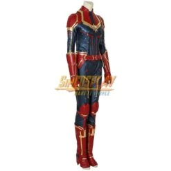 Captain Marvel Carol Danvers Costume Dark Color And Shoes Cover Cosplay Edition -Simcosplay Outlet Store sac4247a24
