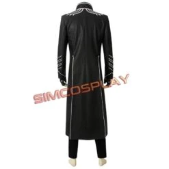 Vergil Cosplay Costumes Devil May Cry 5 Cosplay Black Trench Coat Ver.2 -Simcosplay Outlet Store sac4411a18