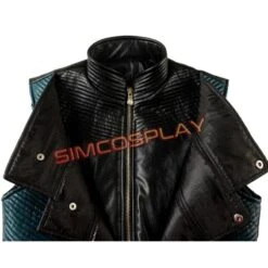 Vergil Cosplay Costumes Devil May Cry 5 Cosplay Black Trench Coat Ver.2 -Simcosplay Outlet Store sac4411a6
