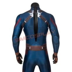 Avengers Endgame Captain America Steve Rogers Cosplay Printed Jumpsuit -Simcosplay Outlet Store sac4432a12