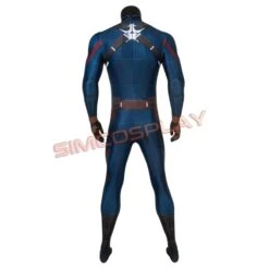 Avengers Endgame Captain America Steve Rogers Cosplay Printed Jumpsuit -Simcosplay Outlet Store sac4432a4
