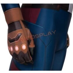 Avengers Endgame Captain America Steve Rogers Cosplay Printed Jumpsuit -Simcosplay Outlet Store sac4432a7