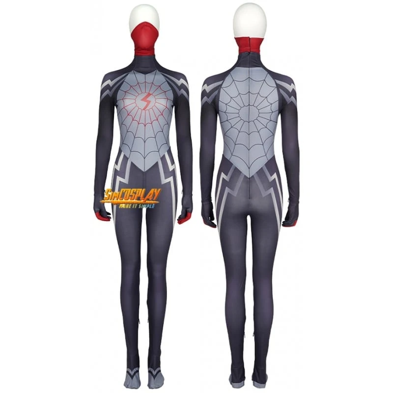 Silk Spiderman Cindy Moon Cosplay Costume Printed Edition 1 Silk Spiderman Cindy Moon Cosplay Costume Printed Edition