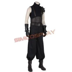 FFVII Remake Cloud Cosplay Costumes Black Suits Top Level -Simcosplay Outlet Store sim0702ffc14