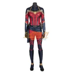 Captain Marvel Carol Danvers Cosplay Costume Endgame Version -Simcosplay Outlet Store sim0715ecmb33