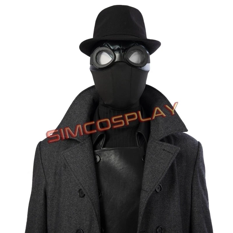 Spider-Man Noir Cosplay Costume Spider-Man Into The Spider-Verse Costume 6 Spider-Man Noir Cosplay Costume Spider-Man Into The Spider-Verse Costume - Image 6
