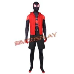 Spider Man Into The Spider Verse Cosplay Costumes Miles Morales Suit Top Level -Simcosplay Outlet Store sim20190254a13