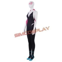 Gwen Stacy Suit Cosplay Costume Spider Man Into The Spider Verse Edition -Simcosplay Outlet Store sim2019025a6