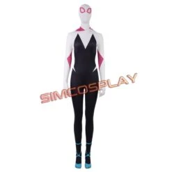 Gwen Stacy Suit Cosplay Costume Spider Man Into The Spider Verse Edition -Simcosplay Outlet Store sim2019025a7