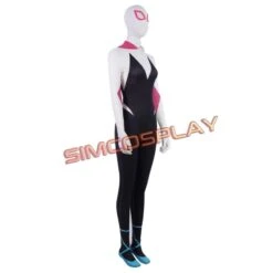 Gwen Stacy Suit Cosplay Costume Spider Man Into The Spider Verse Edition -Simcosplay Outlet Store sim2019025a8