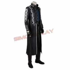 Devil May Cry 5 Vergil Cosplay Costumes Black Trench Coat Top Level 24 Devil May Cry 5 Vergil Cosplay Costumes Black Trench Coat Top Level -Simcosplay Outlet Store sim20190274a2