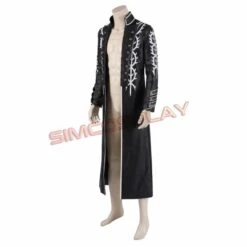 Devil May Cry 5 Vergil Cosplay Costumes Black Trench Coat Top Level 34 Devil May Cry 5 Vergil Cosplay Costumes Black Trench Coat Top Level -Simcosplay Outlet Store sim20190274a30