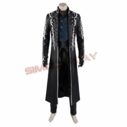 Devil May Cry 5 Vergil Cosplay Costumes Black Trench Coat Top Level 26 Devil May Cry 5 Vergil Cosplay Costumes Black Trench Coat Top Level -Simcosplay Outlet Store sim20190274a5