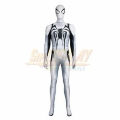 Anti-Venom White Suit Spiderman PS5 Cosplay Costume Jumpsuit -Simcosplay Outlet Store simy23192a3