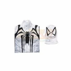 Anti-Venom White Suit Spiderman PS5 Cosplay Costume Jumpsuit -Simcosplay Outlet Store simy23192a4