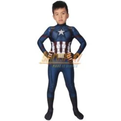 Kids Captain America Cosplay Costume Spandex Cosplay Suits For Children SKD19024 -Simcosplay Outlet Store skd19024a13