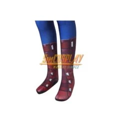 Kids Captain America Cosplay Costume Classic Blue Spandex Suit For Children SKD19028 -Simcosplay Outlet Store skd19028a1