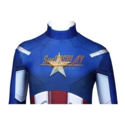 Kids Captain America Cosplay Costume Classic Blue Spandex Suit For Children SKD19028 -Simcosplay Outlet Store skd19028a6