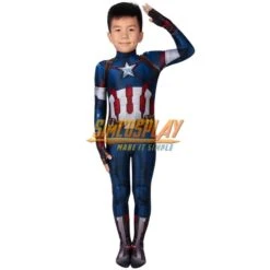 Kids Captain America Cosplay Costume Age Of Ultron Spandex Suit For Children SKD19032 -Simcosplay Outlet Store skd19032a12
