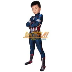 Kids Captain America Cosplay Costume Age Of Ultron Spandex Suit For Children SKD19032 -Simcosplay Outlet Store skd19032a14