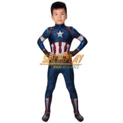 Kids Captain America Cosplay Costume Age Of Ultron Spandex Suit For Children SKD19032 -Simcosplay Outlet Store skd19032a15
