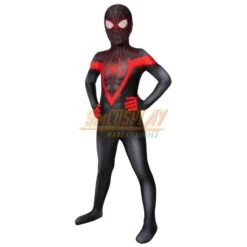 Kids Spider-man Miles Morales PS5 Cosplay Suit Spider-man Cosplay Costume For Children -Simcosplay Outlet Store spider man kids ps5 miles morales 0012 a0016658