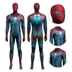 Spiderman Velocity Suit Printed Cosplay Costume Jumpsuit