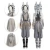 Star Wars Ahsoka Classic White Suit Cosplay Costume Top Level