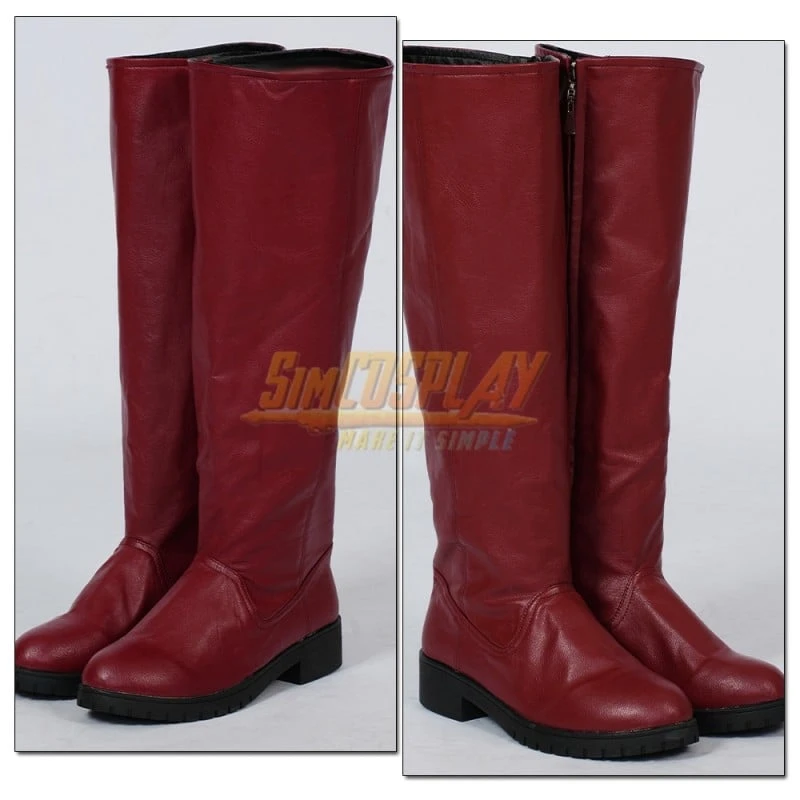 Star Wars Nightsister Merrin Cosplay Costume Red Hooded Robe Set - Image 6