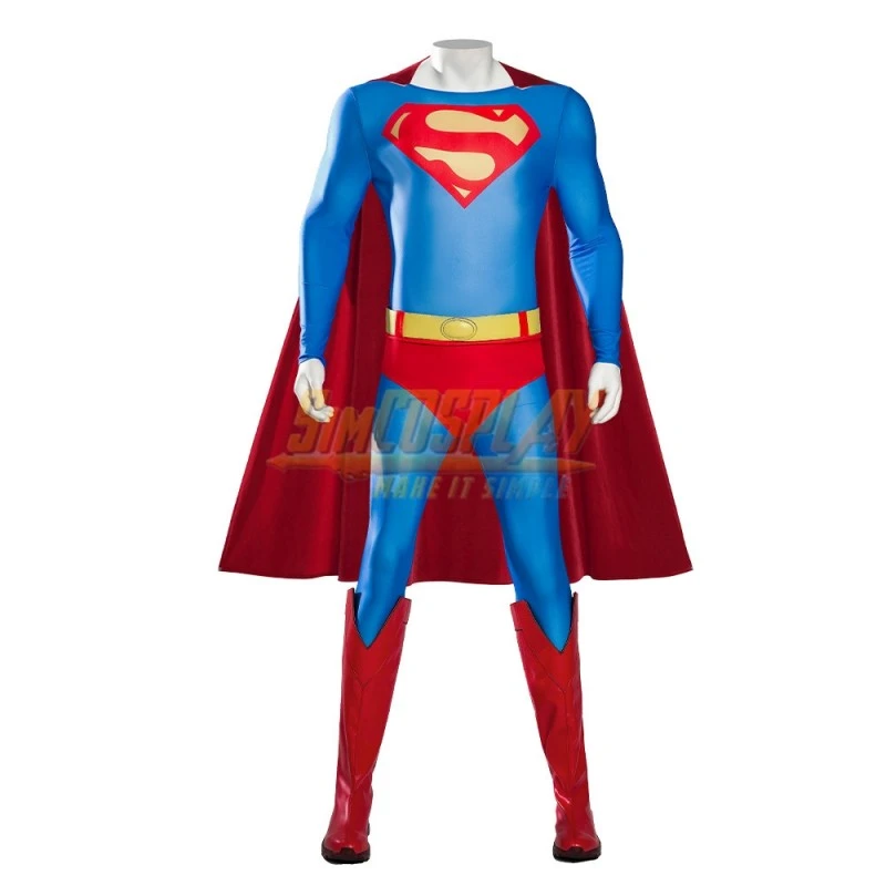 Super Hero Clark Kent 1978 Cosplay Costume Christopher Reeve Classic Edition 2 Super Hero Clark Kent 1978 Cosplay Costume Christopher Reeve Classic Edition - Image 2