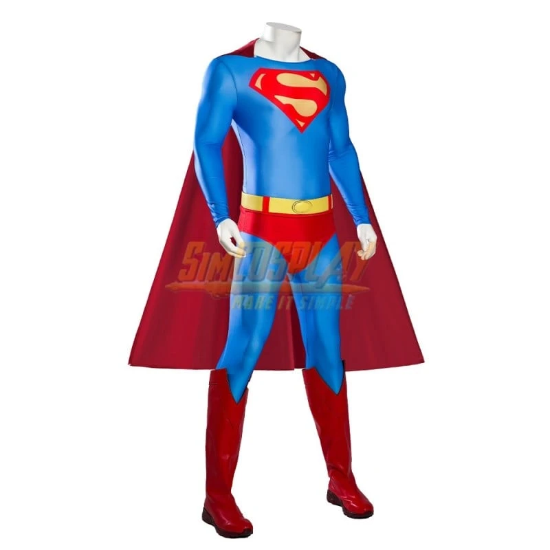 Super Hero Clark Kent 1978 Cosplay Costume Christopher Reeve Classic Edition 4 Super Hero Clark Kent 1978 Cosplay Costume Christopher Reeve Classic Edition - Image 4
