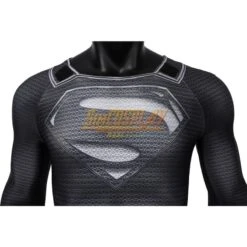 Black Clark Superhero Cosplay Suit Recovery Suit Cosplay Costume J19045B -Simcosplay Outlet Store superman black suit 10