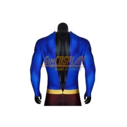 Super Hero Costume Infinite Earths Clark's Blue Cosplay Suit With Cloak -Simcosplay Outlet Store superman costume crisis on infinite earths 6
