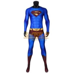 Super Hero Costume Infinite Earths Clark's Blue Cosplay Suit With Cloak -Simcosplay Outlet Store superman costume crisis on infinite earths 7