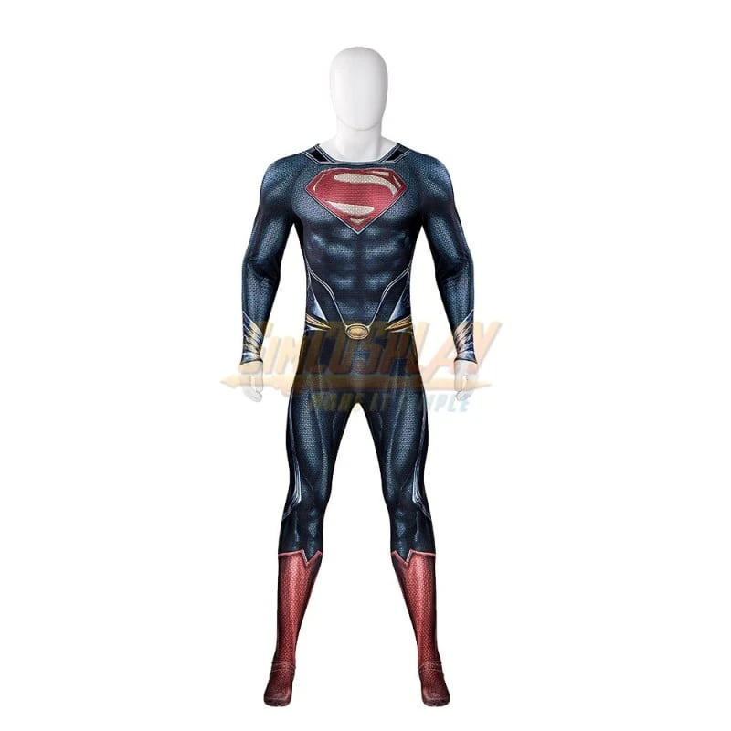 Super Hero Steel Man Clark Cosplay Costume Classic Spandex Red Suit - Image 6