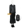 The Addams Family Wednesday Addams Cosplay School Uniform Costume