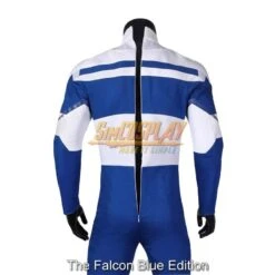 The Falcon Cosplay Costume The Falcon And The Winter Soldier Dress Up Suit Top Level -Simcosplay Outlet Store the falcon blue edition 5