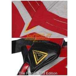 The Falcon Cosplay Costume The Falcon And The Winter Soldier Dress Up Suit Top Level -Simcosplay Outlet Store the falcon red edition 4