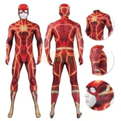 The Flash 2023 Flashpoint Cosplay Costume Spandex Jumpsuit