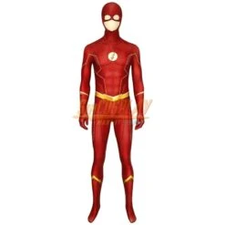 TF Cosplay Suit 3D Printed Spandex Season 6 Barry Allen Cosplay Red Suit -Simcosplay Outlet Store the flash suit 1