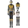 The Wasp Hope Van Dyne Yellow Leather Cosplay Costume Quantumania Edition