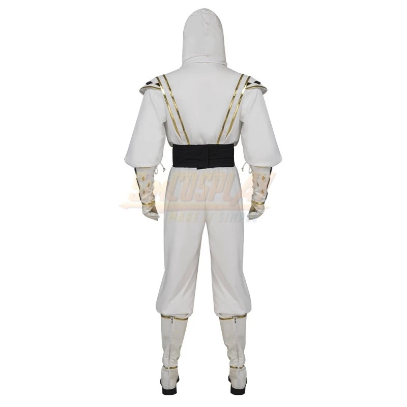 Tommy Oliver White Ninja Ranger Cosplay Costume Top Level 3 Tommy Oliver White Ninja Ranger Cosplay Costume Top Level - Image 3