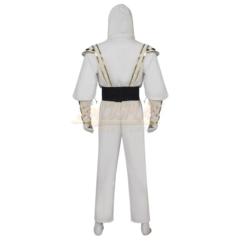 Tommy Oliver White Ninja Ranger Cosplay Costume Top Level 8 Tommy Oliver White Ninja Ranger Cosplay Costume Top Level - Image 8