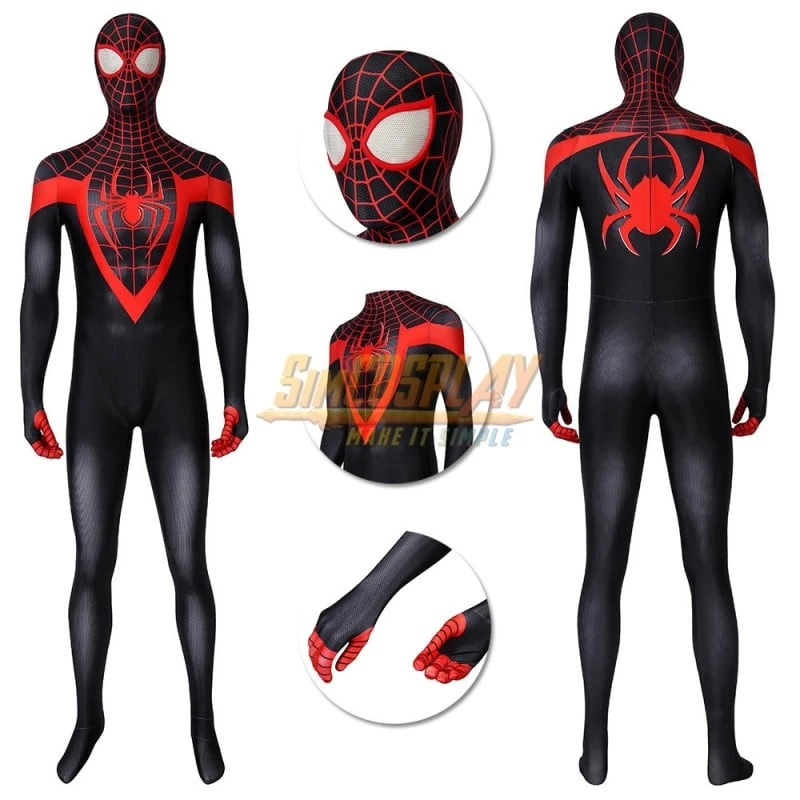 Spider-man Miles Morales Cosplay Suit Spider-man Cosplay Costume PS5 Edition 1 Spider-man Miles Morales Cosplay Suit Spider-man Cosplay Costume PS5 Edition