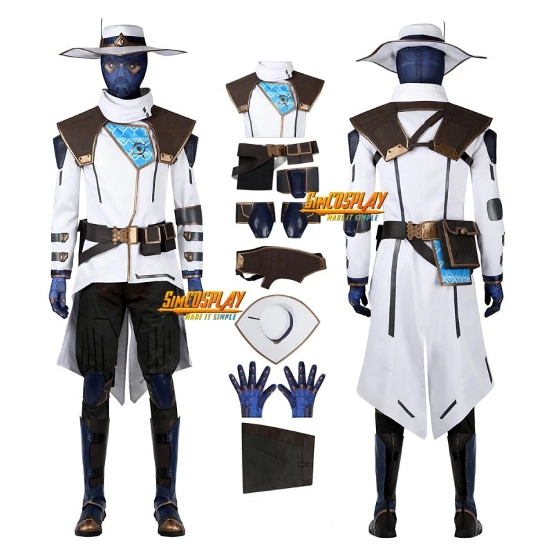 VALORANT Cypher Cosplay Costume With Hat Suit 1 VALORANT Cypher Cosplay Costume With Hat Suit