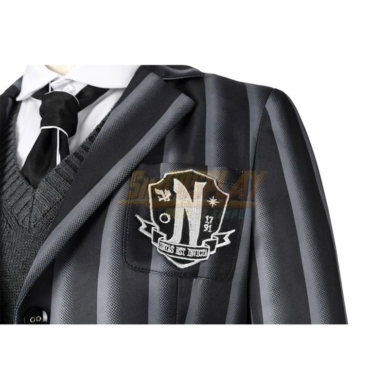 Wednesday Addams Cosplay School Uniform Costume V2 15 Wednesday Addams Cosplay School Uniform Costume V2 - Image 15