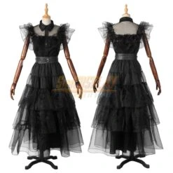 Wednesday Addams Dance Dress Cosplay Costume For Female