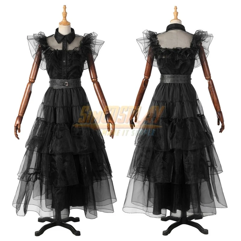 Wednesday Addams Dance Dress Cosplay Costume For Female 1 Wednesday Addams Dance Dress Cosplay Costume For Female